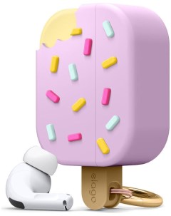 Чехол Ice Cream Silicone Hang case для AirPods Pro Лавандовый Elago