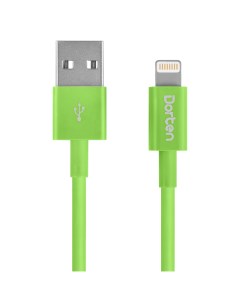 Кабель Lightning to USB cable 0 3 м Green Dorten