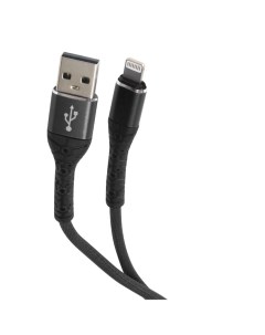 Кабель USB Lightning черный 1 м Mobility