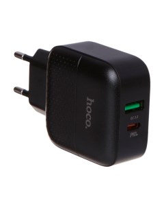 Сетевое зарядное устройство RC6 USB Type C PD18 QC3 0 Black УТ000024738 Hoco