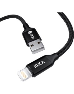 Кабель USB Lightning КИСА для iPod iPhone iPad MFI 1 0m черный Gcr