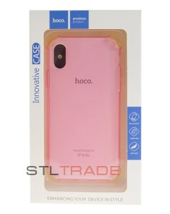 Накладка Ice Shield series TPU soft case для iPhone X Xs розовая Hoco