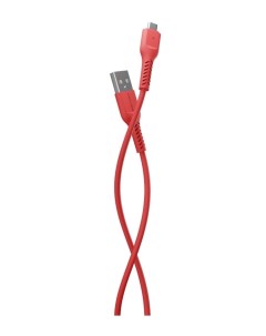 Кабель K16m Red USB 2 0A micro USB TPE 1м More choice
