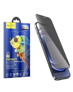 Защитное стекло для iphone 12 Mini 5 4 анти шпион A21 black Hoco