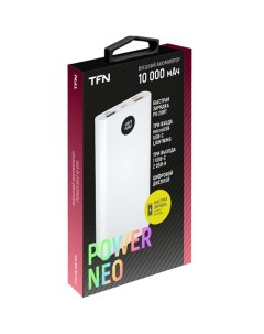 Внешний аккумулятор Power Neo 10000 мАч White PB 238 WH Tfn