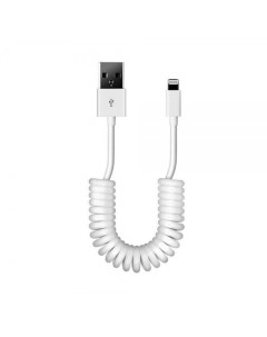 Кабель iK 512sp для Apple USB 8PIN спиральный White 1 м Smartbuy