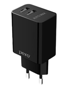 Зарядное устройство Pеro TC02 2USB 2 1A Micro USB Black TC02BL2AM Péro