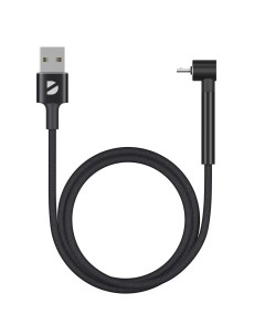 Кабель Stand USB micro USB подставка алюминий 1м Black Deppa