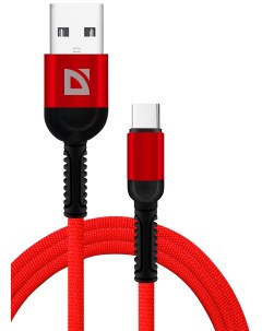 Кабель USB Type C F167 TypeC 1 м красный Defender