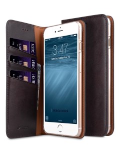 Чехол книжка для iPhone 7 Plus 8 Plus Herman Series Book Style Case кофейный Melkco