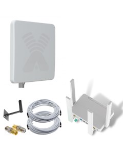 Роутер 3G 4G WiFi Runner 4G с уличной антенной ZETA F MIMO 20 дБ Keenetic