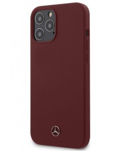 Чехол Mercedes Liquid silicone iPhone 12 Pro Max Красный Mercedes-benz