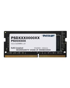 Оперативная память Patriot Signature Line 32Gb DDR4 3200MHz SO DIMM PSD432G32002S Patriot memory