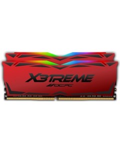 Оперативная память X3 RGB Red 16Gb DDR4 3200MHz MMX3A2K16GD432C16RE 2x8Gb KIT Ocpc