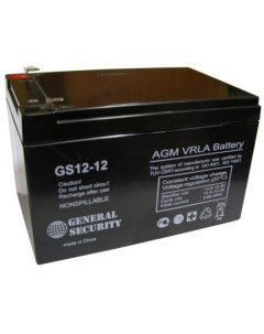 Аккумулятор для ИБП GSL12 12 12 А ч 12 В GSL12 12 General security