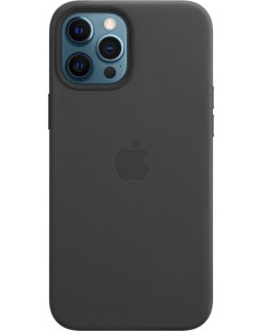 Чехол для iPhone 12 Pro Max Leather MagSafe Black Apple