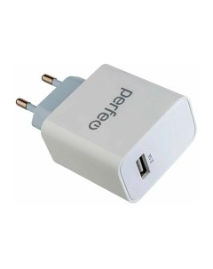 Сетевое зарядное устройство USB 2 1А White I4643 Perfeo