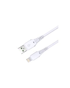 Кабель USB CB 105 U8 1 0 W USB 8pin DATA оплетка пластик с тиснением белый Wiiix