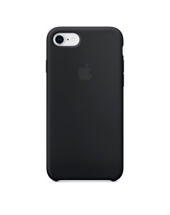 Силиконовый чехол для iPhone 8 черный яблоко China