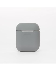 Чехол для кейса наушников Apple AirPods AirPods 2 силиконовый тонкий серый Promise mobile
