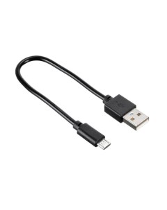 Кабель USB A m micro USB B m 0 15м black simple Digma