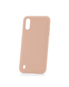 Чехол для Samsung Galaxy A01 A015 Slim Silicone 3 розовый песок Derbi