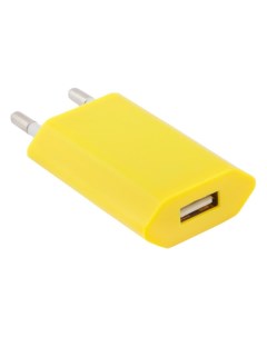 Сетевое зарядное устройство LP с USB выходом 1А желтый европакет Liberty project