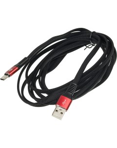 Кабель USB A m USB Type C m 1 2м черный красный Digma