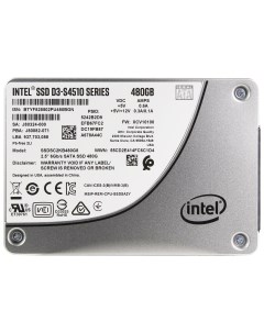SSD накопитель D3 S4510 2 5 480 ГБ SSDSC2KB480G801 Intel