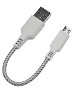 Кабель Nylotough Micro USB Quick Charging Cable 0 16 м White Energea