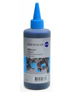 Чернила для струйного принтера CS EPT6732 250 аналог Epson C13T67324A голубой Cactus