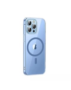 Чехол для телефона Crystal Magnetic Case for iPhone 14 Max 6 7 Transparent Blue Wiwu
