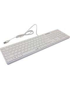 Проводная клавиатура SlimStar 126 White Genius