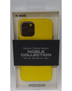 Накладка для iPhone 11 Pro Noble кожаная желтая K-doo