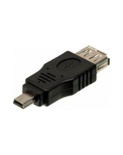 Переходник mini USB B m USB A m Black Ningbo