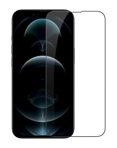 Защитное стекло для iPhone 14 полный клей черный Mobility