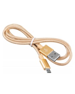 Кабель Reversible Braided BHP MICROUSB 1M BRAIDED micro USB B m USB A m 1м Gold Buro