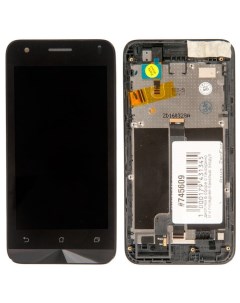 Дисплей в сборе с тачскрином и передней панелью для Asus ZenFone C ZC451CG черный Rocknparts
