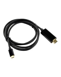 Переходник USB Type C HDMI M F 1 8м Black CU423C 1 8M_216785 Tv-com