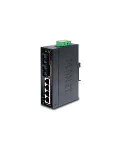 ISW 621TS15 коммутатор для монтажа в DIN рейку IP30 Slim Type 4 Port Industrial Ethernet Planet