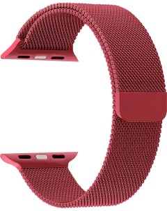 Ремешок из стали для Apple Watch 38 40 41 mm CAPELLA DS APM02 40 GS Красный Lyambda
