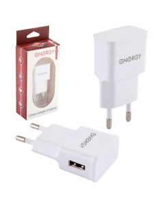 Сетевое зарядное устройство Energy ET 09 1 USB white Nrg