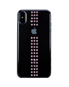 Чехол Stripe Case для iPhone Xs Max Transparent Pink Bling my thing