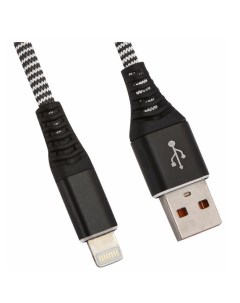 Кабель USB LP для Apple Lightning 8 pin Носки черный Liberty project