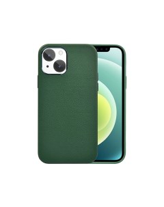 Чехол для телефона Iphone 13 Calfskin Genuine Leather Phone Case 6 1 Green Wiwu