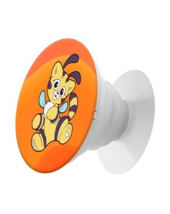 Пластмассовый держатель для телефона Попсокет Хаги Ваги Кошка Пчёлка рисунок Krutoff