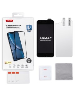 Защитное стекло для IPhone SE 2020 пленка назад 3D черное усиленное Anmac