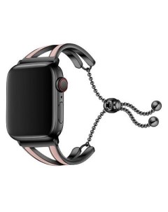 Ремешок Apple Watch 38 mm V Lady розовый с черным Unknown