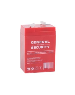 Свинцово кислотный аккумулятор GS 4 5 6 6В 4 5Ач General security