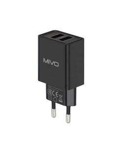 Сетевое зарядное устройство MP 223 2xUSB 2 4 А черный Mivo